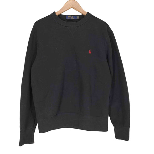 ポロラルフローレン POLO RALPH LAUREN ポニー刺繍 Vガゼット 裏地起毛 スウェット トレーナー メンズ S