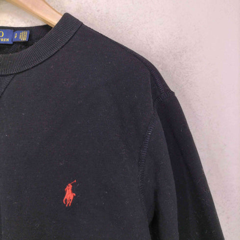 ポロラルフローレン POLO RALPH LAUREN ポニー刺繍 Vガゼット 裏地起毛 スウェット トレーナー メンズ S