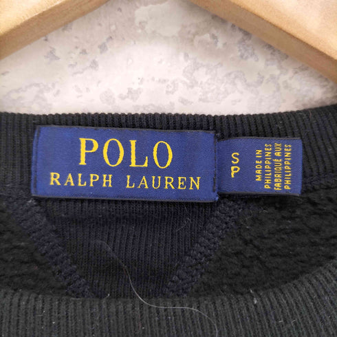 ポロラルフローレン POLO RALPH LAUREN ポニー刺繍 Vガゼット 裏地起毛 スウェット トレーナー メンズ S