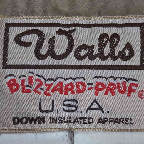 ウォールズ WALLS 80-90S USA製 ツイル ジップアップ ダウン ジャケット メンズ LARGE REGULAR