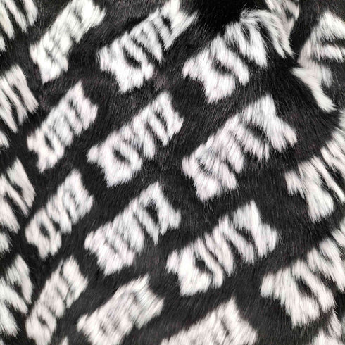 エイソス asos 総柄 フェイクファー ジップ ジャケット レディース L