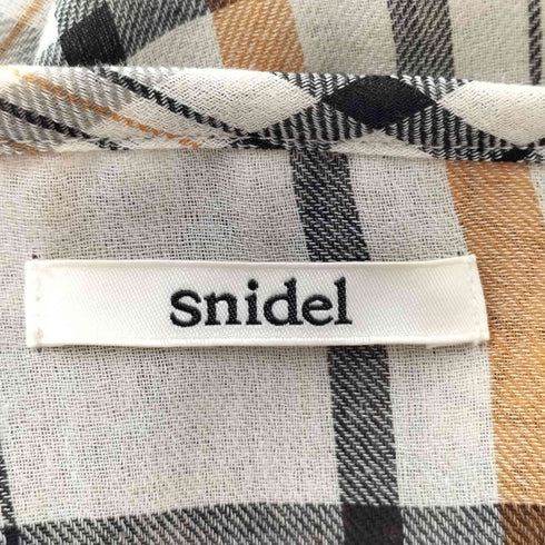スナイデル snidel チェック フリル チュニック レディース FREE