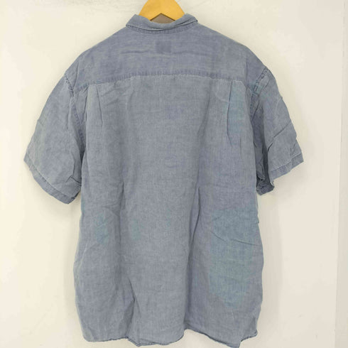 G.M.T リネンレーヨン 両フラップ S/S シャツ メンズ LL