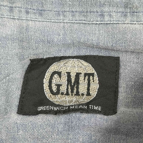G.M.T リネンレーヨン 両フラップ S/S シャツ メンズ LL