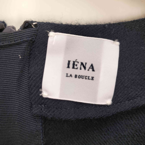 イエナ IENA 23AW クルーネック フリル ミディワンピース レディース