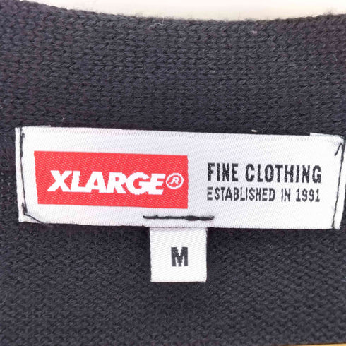 エクストララージ XLARGE ロゴワッペン アクリル カーディガン メンズ JPN:M