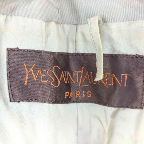 イヴサンローラン Yves Saint Laurent コットン ダブルブレスト トレンチコート レディース