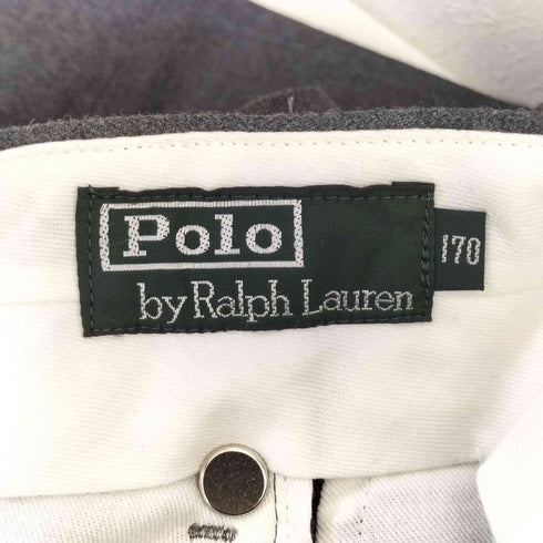 ポロバイラルフローレン Polo by RALPH LAUREN 80-90s 緑タグ ウール 2タック センタープレス スラックス メンズ 170