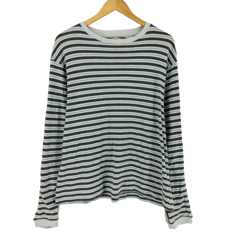 ジョンメイソンスミス JOHN MASON SMITH コットン クルーネック ボーダー 長袖 Tシャツ メンズ S
