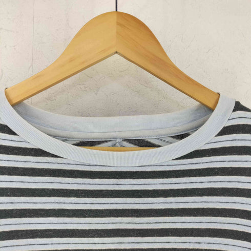 ジョンメイソンスミス JOHN MASON SMITH コットン クルーネック ボーダー 長袖 Tシャツ メンズ S