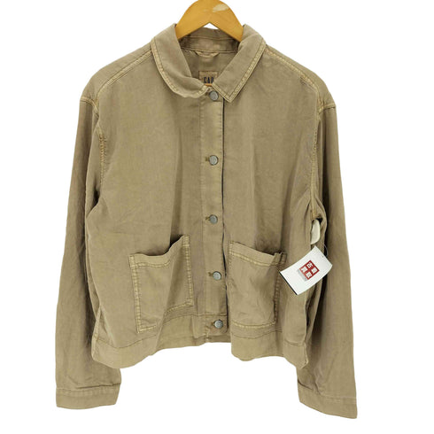 ギャップ Gap テンセル シャツジャケット レディース L