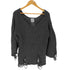 メゾンミハラヤスヒロ Maison MIHARA YASUHIRO ダメージ加工 アルパカ混 ニット レディース JPN:M
