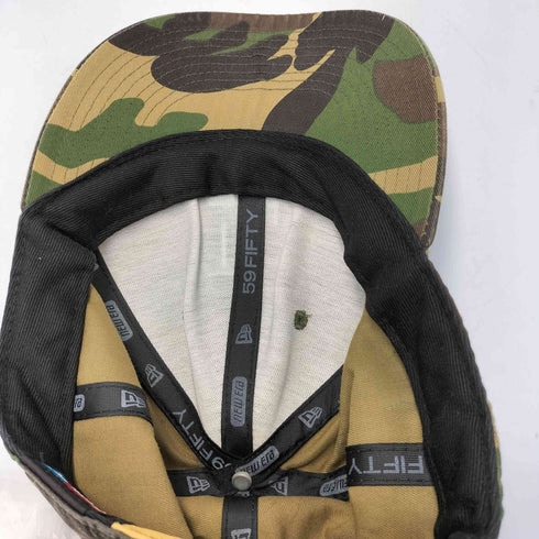ニューエラ NEW ERA チームロゴ カモ 6パネル ベースボールキャップ メンズ 7 3/4