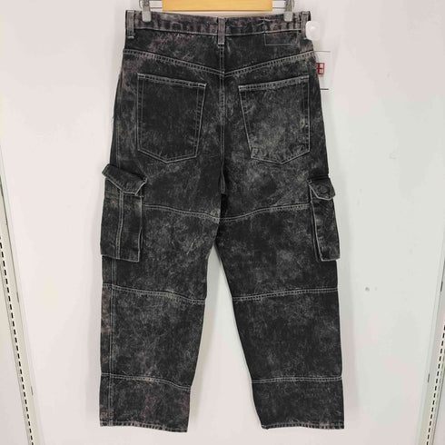 ザラ ZARA アシッドウォッシュ カーゴデニムパンツ メンズ EUR:42-44
