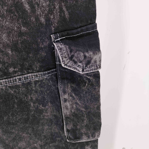 ザラ ZARA アシッドウォッシュ カーゴデニムパンツ メンズ EUR:42-44