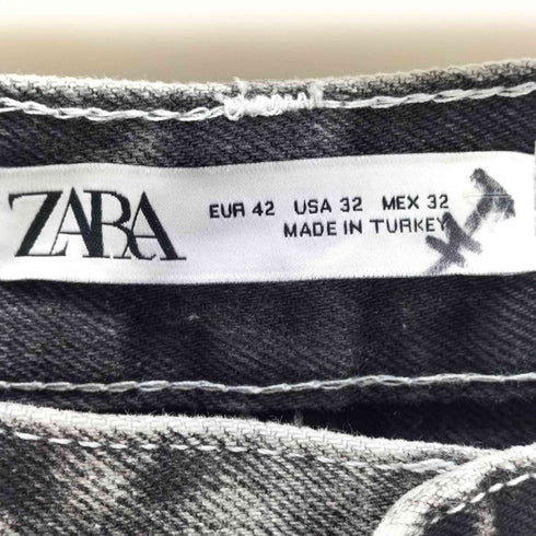 ザラ ZARA アシッドウォッシュ カーゴデニムパンツ メンズ EUR:42-44