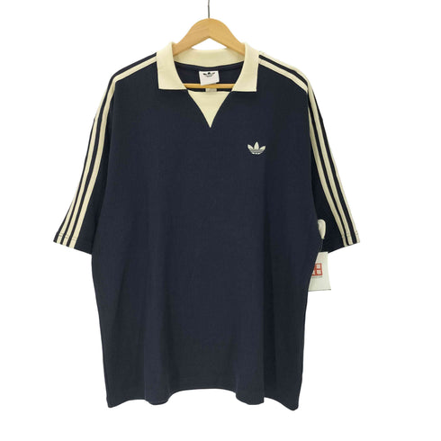 アディダスオリジナルス adidas Originals 26SS WAFFLE JERSEY ワッフル ジャージー レジェンドインク トレフォイル ロゴ 刺繍 ポロ シャツ メンズ JPN:XL