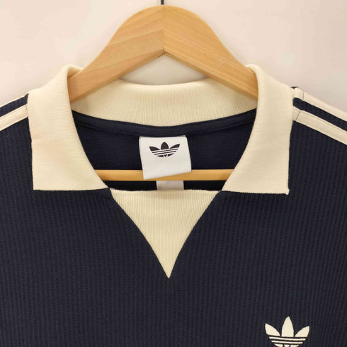 アディダスオリジナルス adidas Originals 26SS WAFFLE JERSEY ワッフル ジャージー レジェンドインク トレフォイル ロゴ 刺繍 ポロ シャツ メンズ JPN:XL