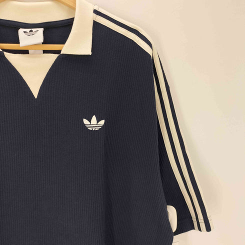 アディダスオリジナルス adidas Originals 26SS WAFFLE JERSEY ワッフル ジャージー レジェンドインク トレフォイル ロゴ 刺繍 ポロ シャツ メンズ JPN:XL
