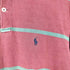 ポロバイラルフローレン Polo by RALPH LAUREN 90S USA製 コットン 鹿の子 ボーダー ラガーシャツ メンズ M