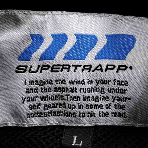 SUPERTRAPP ロゴ刺繍 バイカー ジャケット メンズ JPN:L