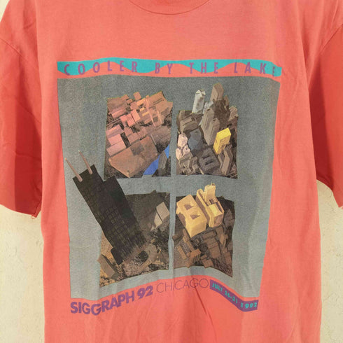 90S HOLOUBEK ホロベック アートプリント 半袖 Tシャツ メンズ L