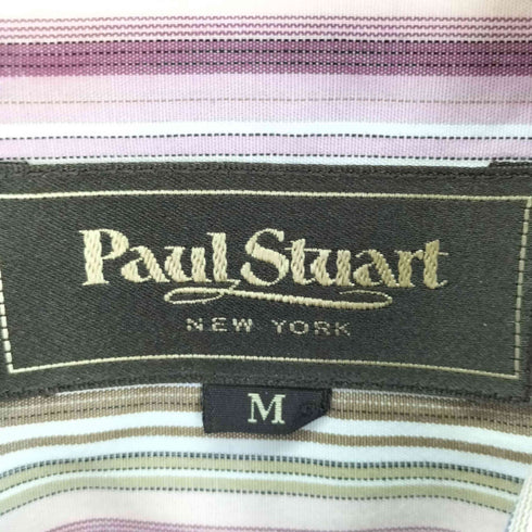 ポールスチュアート Paul Stuart ストライプ ボタンダウン 長袖シャツ メンズ import:M