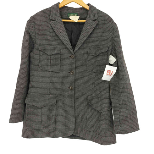 harve benard エルボーパッチ ウールハンティングジャケット レディース US:10