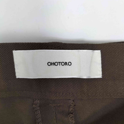 オオトロ OHOTORO Belted Curved Pants ベルテッド カーブ パンツ レディース S