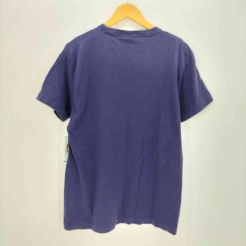 ポロバイラルフローレン Polo by RALPH LAUREN 90s ポニー刺繍 シングルステッチ ポケット Tシャツ ナス紺 メンズ import:M
