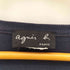 アニエスベー agnes b. PARIS フランス製 七分袖 Vネック コットン リブ カットソー レディース