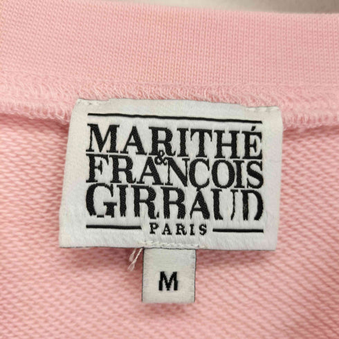 マリテフランソワジルボー MARITHE FRANCOIS GIRBAUD 刺繍ロゴ クルーネックスウェット レディース M