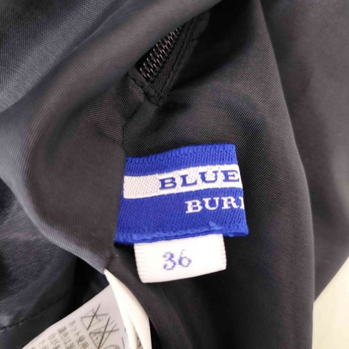 バーバリーブルーレーベル BURBERRY BLUE LABEL ツイード プリーツ ミニスカート レディース 36