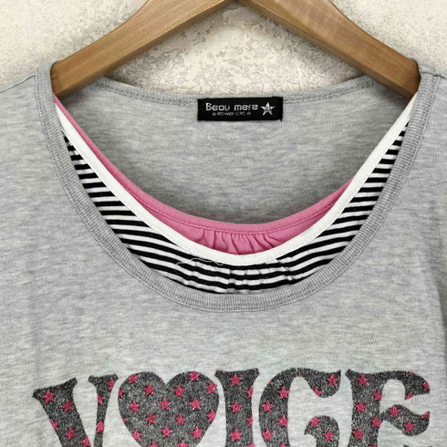 Beau mere ラメ レイヤード カットソー Y2K レディース 160