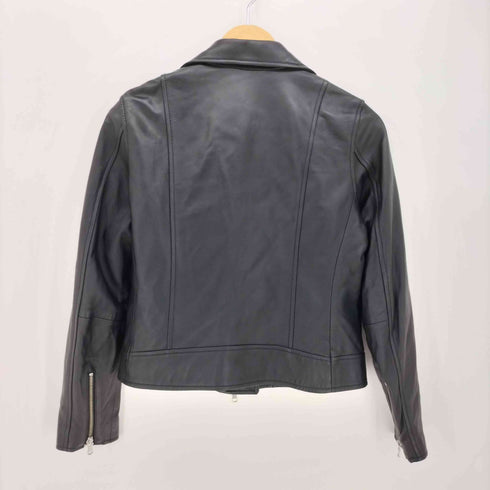 グリーンレーベルリラクシング GREEN LABEL RELAXING KC SHEEP LEATHER レザー ダブルライダースジャケット レディース JPN:38