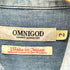 オムニゴッド OMNIGOD ダメージ加工 フロントポケット デニムシャツ メンズ JPN:2