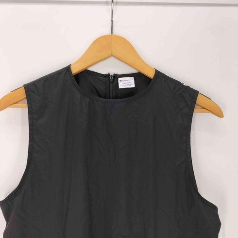 レイビームス Ray BEAMS 24SS 別注 コラボ ギャザー ノースリーブ ワンピース ブラック レディース FREE