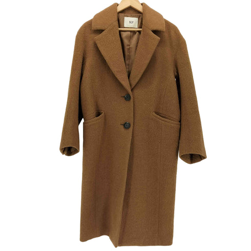 スライ SLY AIRY WOOL SHAGGY LONG COAT エアリー ウール シャギー ロングコート レディース FREE