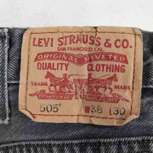 リーバイス Levis 00s メキシコ製 ボタンフライ ブラックデニムパンツ ボタン裏322M刻印 メンズ W38L30