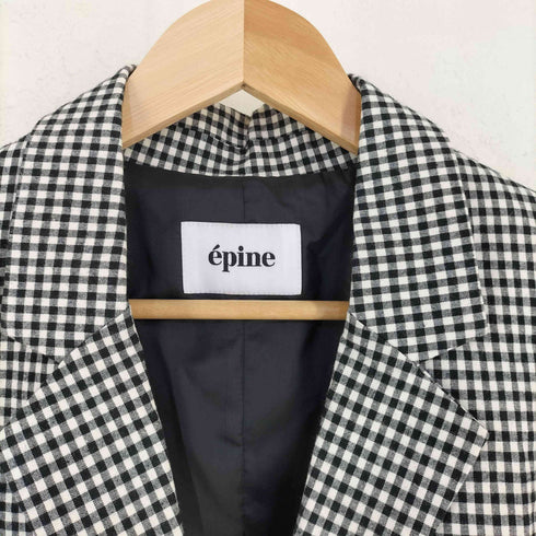 エピヌ epine gingham check arm balloon jacket ギンガムチェック アーム バルーン ジャケット レディース FREE