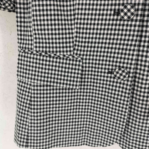 エピヌ epine gingham check arm balloon jacket ギンガムチェック アーム バルーン ジャケット レディース FREE