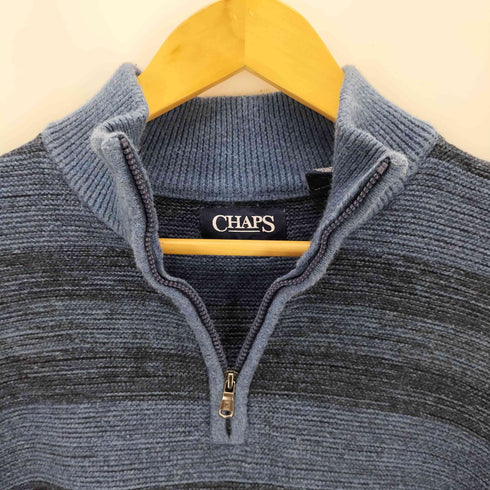 チャップス CHAPS ボーダー ハーフジップセーター メンズ JPN:M