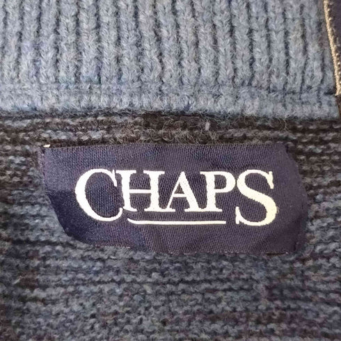チャップス CHAPS ボーダー ハーフジップセーター メンズ JPN:M