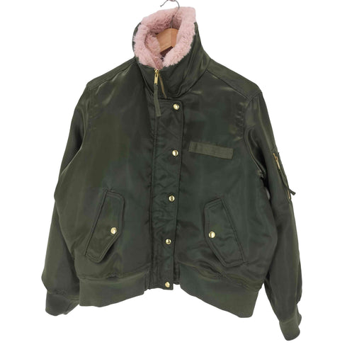 ギャップ Gap FUR LINED BOMBER JACKET ファーライナー ボンバージャケット レディース L