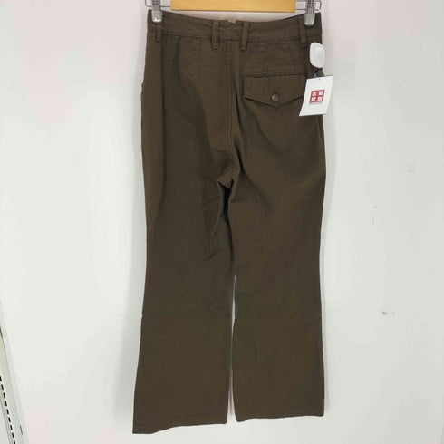 ENOF イナフ cotton flared work pants コットンフレアワークパンツ レディース 1