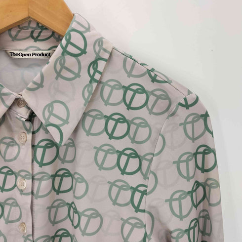 THE OPEN PRODUCT ザオープンプロダクト LOGO SHIRTS ボタン シャツ カジュアル レディース 2