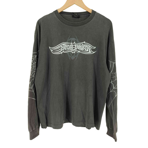ハーレーダビッドソン HARLEY-DAVIDSON 90s USA製 長袖 両面プリント 袖スパイダーウェブ クルーネック Tシャツ Y2K メンズ Xl