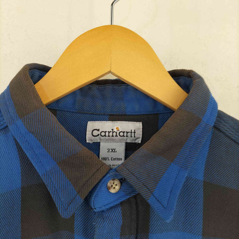 カーハート Carhartt 90S メキシコ製 バッファローチェック ヘビーネルシャツ メンズ 2XL