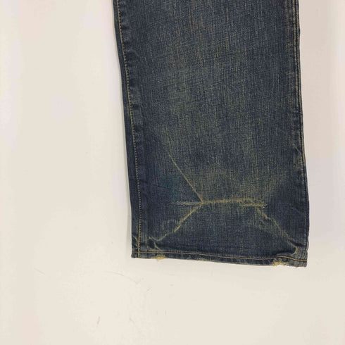 ヒステリックグラマー HYSTERIC GLAMOUR スタッズ ボタンフライ ビンテージ加工ブーツカットデニムパンツ メンズ US:34-35