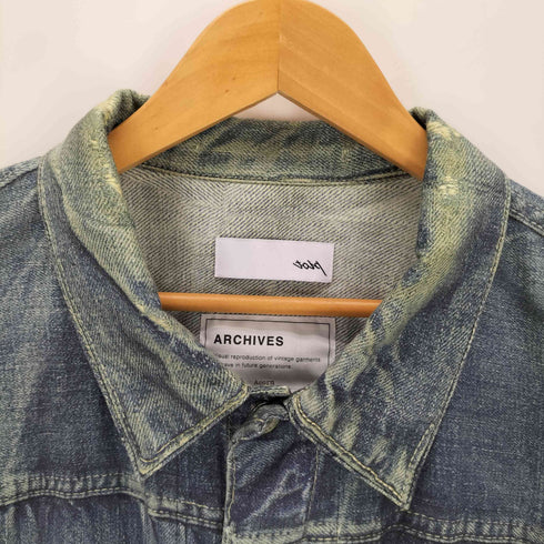 TOLQ トルク Trompe loeil Denim Jacket フェイクデニム加工ジャケット メンズ 3